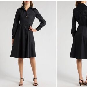 NWT Derek Lam 10 Crosby Helene Long Sleeve Cotton Shirtdress